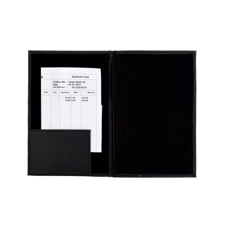Campio Bill Folder for Restaurant & Hotel with Card & Receipt Holder,Business File Folder,Document Holder,Portfolio,Organizer & Planner-Pack of 6,Black - Image 2