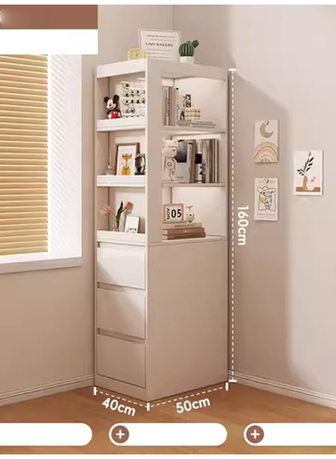 إن كي أكس خزانة تخزين داخل الغرفة والمكتب، بيضاء متعددة الوظائف، 40*50*160 سم - Image 2