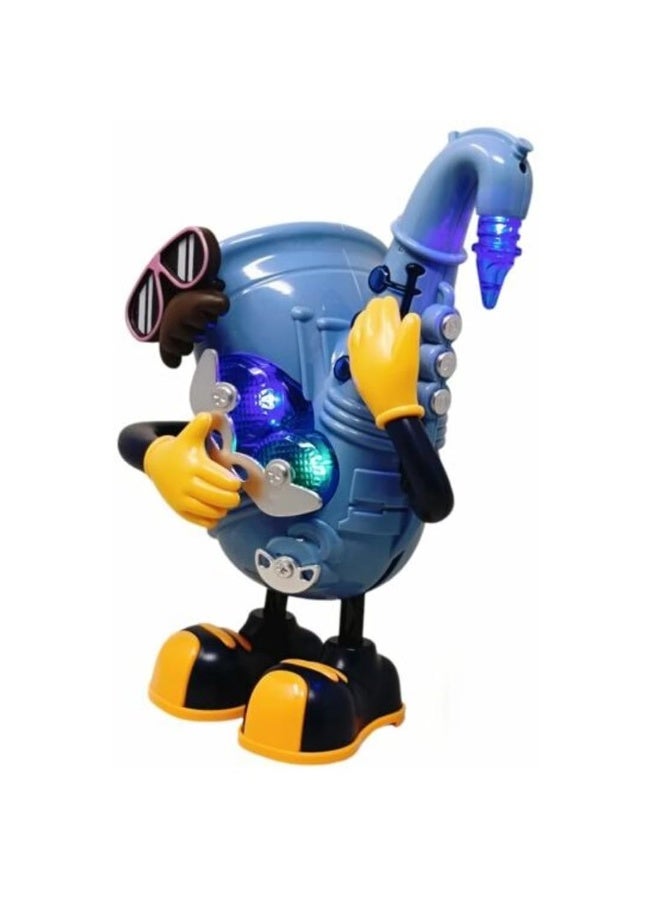 لعبة روبوت راقص تفاعلي مع موسيقى الساكسفون وإضاءة LED وأوضاع لعب متعددة للأطفال - Image 3