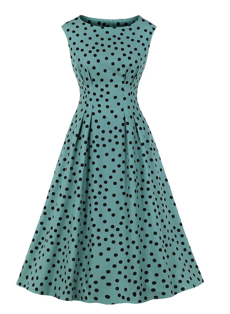 KUYING New Style Slim Fit Polka Dot Dress 
