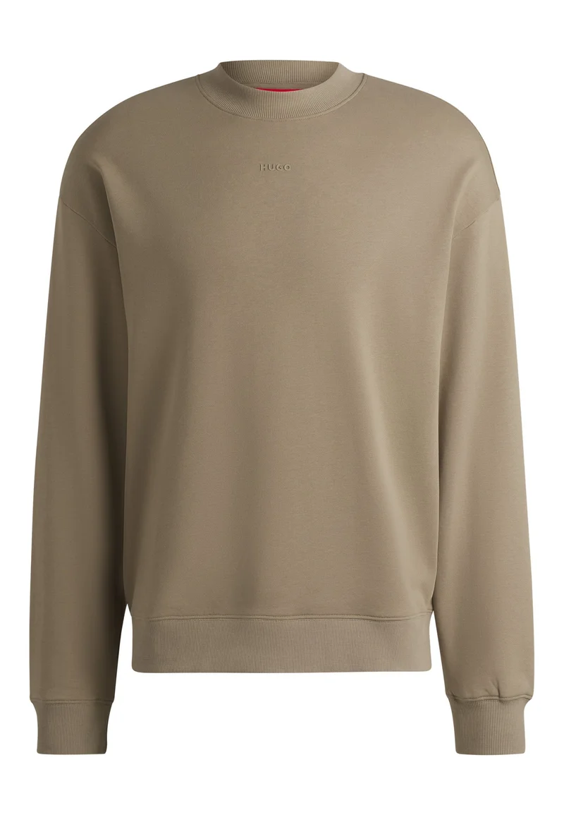 HUGO Relaxed-fit sweatshirt in cotton terry with logo detail