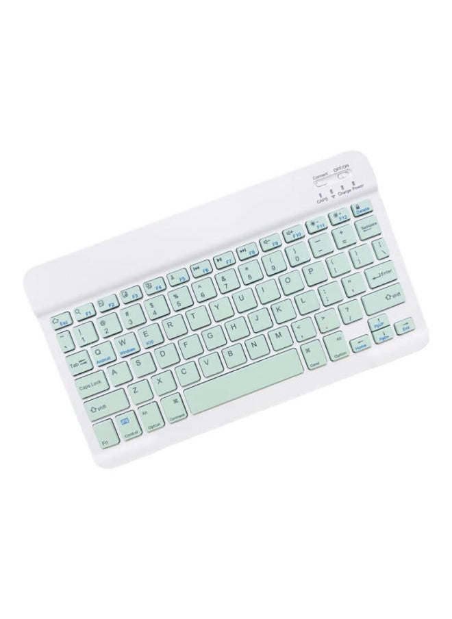 Generic - Wireless Bluetooth Keyboard Mouse Suit Apple Android Phone Tablet Laptop External Little Girl Keyboard-Color:Dark Green-Product Type:Keyboard + Single Mode Supreme Version - Image 1