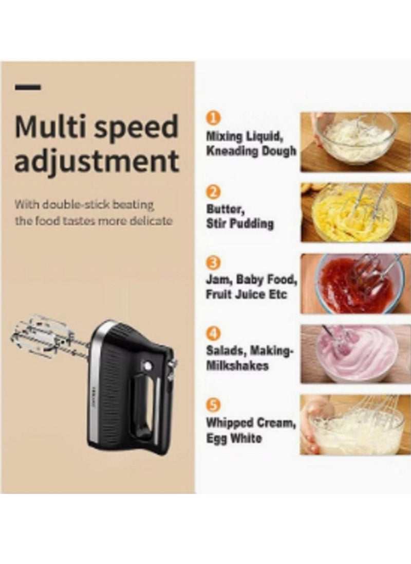 sokany - Electric Hand Mixer and Egg Beater / 5 Speeds - 300 Watt (SK-6632) - Image 1