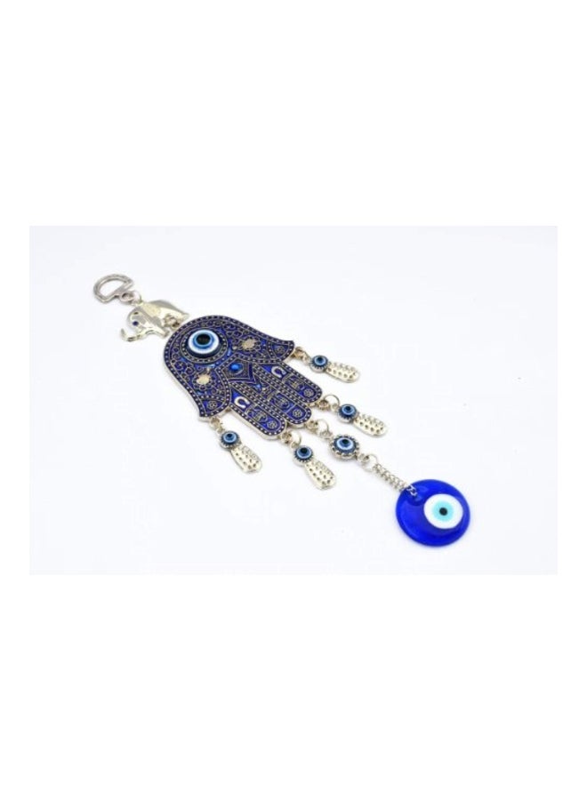 Betterdecor Blue Evil Eye Hamsa Hand Hanging Amulet | Protection and Good Luck Charm Decoration for Home Office Car -028 - Image 2