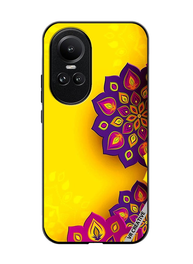 VR CREATIVE Protective Case Cover For Oppo Reno 10 Flower Design Multicolour - Image 1