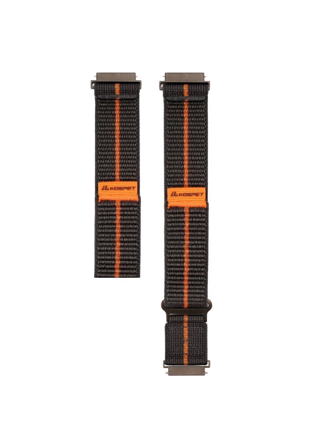 KOSPET سوار ساعة كوسبت Air Loop Alpha نايلون منسوج أسود 22 مم – خفيف ومريح للرياضة والاستخدام اليومي - Image 1