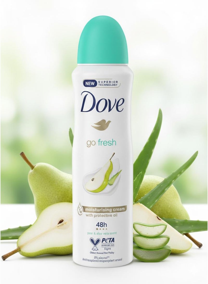 Dove Go Fresh Pear & Aloe Vera Deodorant - 150ml - Image 2