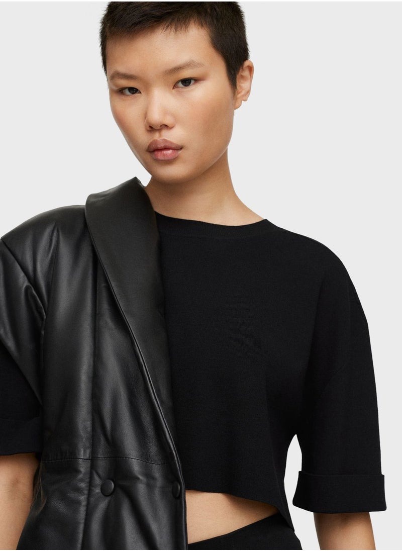 MANGO - Crew Neck Sweater - Image 1
