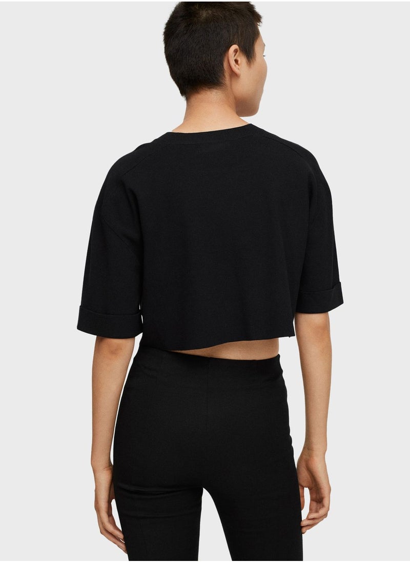 MANGO - Crew Neck Sweater - Image 1
