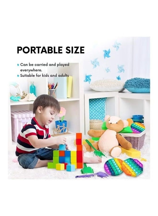 Kids Novelty Toys Push Pop Bubble Sensory Sensory Fidget Toy Reduces Stress And Anxiety Round Shape - Image 5
