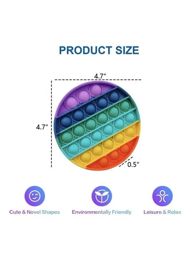 Kids Novelty Toys Push Pop Bubble Sensory Sensory Fidget Toy Reduces Stress And Anxiety Round Shape - Image 2