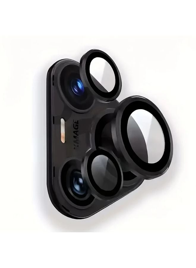 واقي عدسة الكاميرا الفضي لهاتف هواوي P70 برو و P80، زجاج مقوى مقاوم للخدوش - Image 3