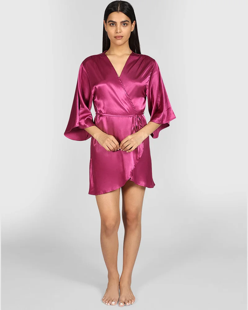 لا سينزا La Senza Sexy Sleep Satin Robe Lingerie
