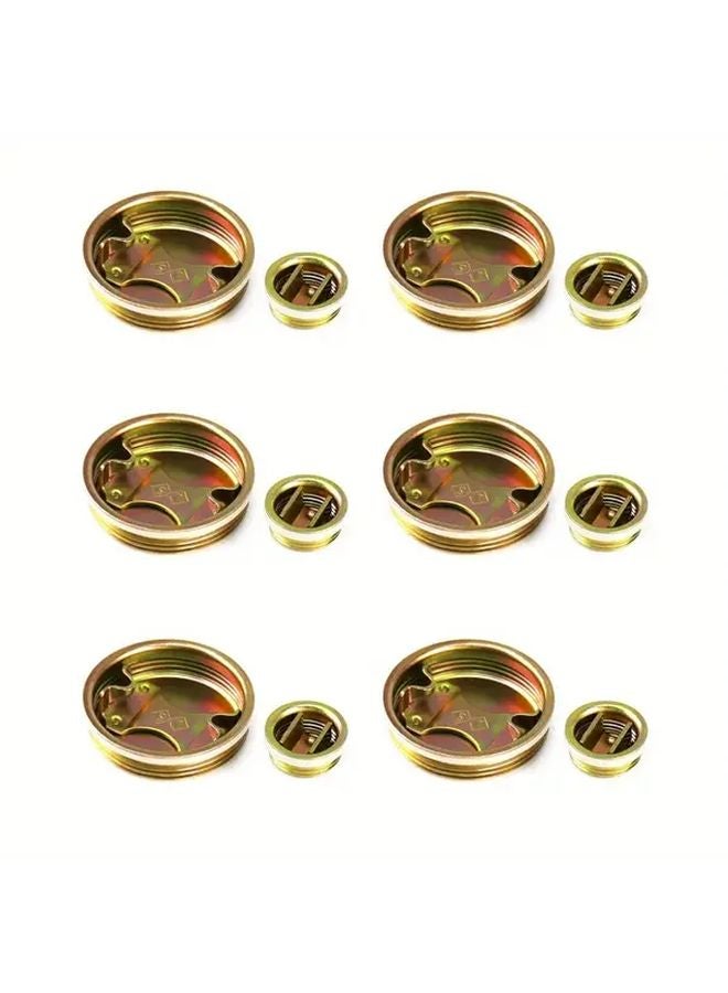 12 Pcs 2 Inch and 3 4 Inch Steel Drum Bung Cap Plugs with Plated Coating for Gallon Barrel - Image 1