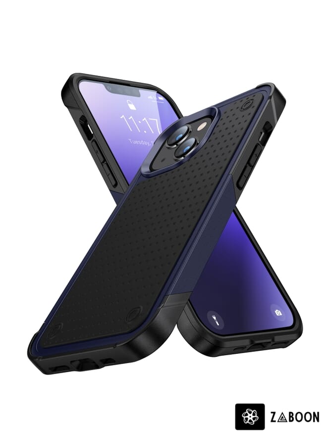 Zaboon Protective Case Cover For iPhone 14 PC + TPU Shockproof Protective - Image 1