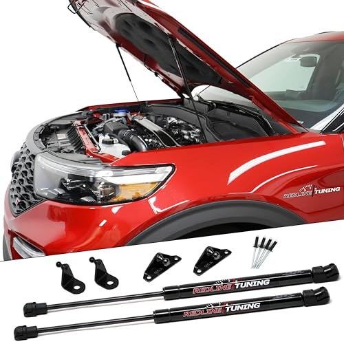 Redline Tuning 21-11036-02 Hood QuickLIFT Plus Struts Compatible with Ford Explorer 2020-2027 (All Black Components) - Image 1