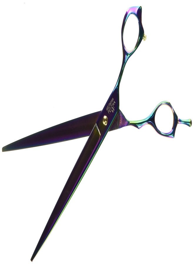 شيرز دايركت مقص حلاقة من الفولاذ المقاوم للصدأ الياباني 440C من ShearsDirect، مطلي بالتيتانيوم بألوان قوس قزح، 8 بوصات - Image 2