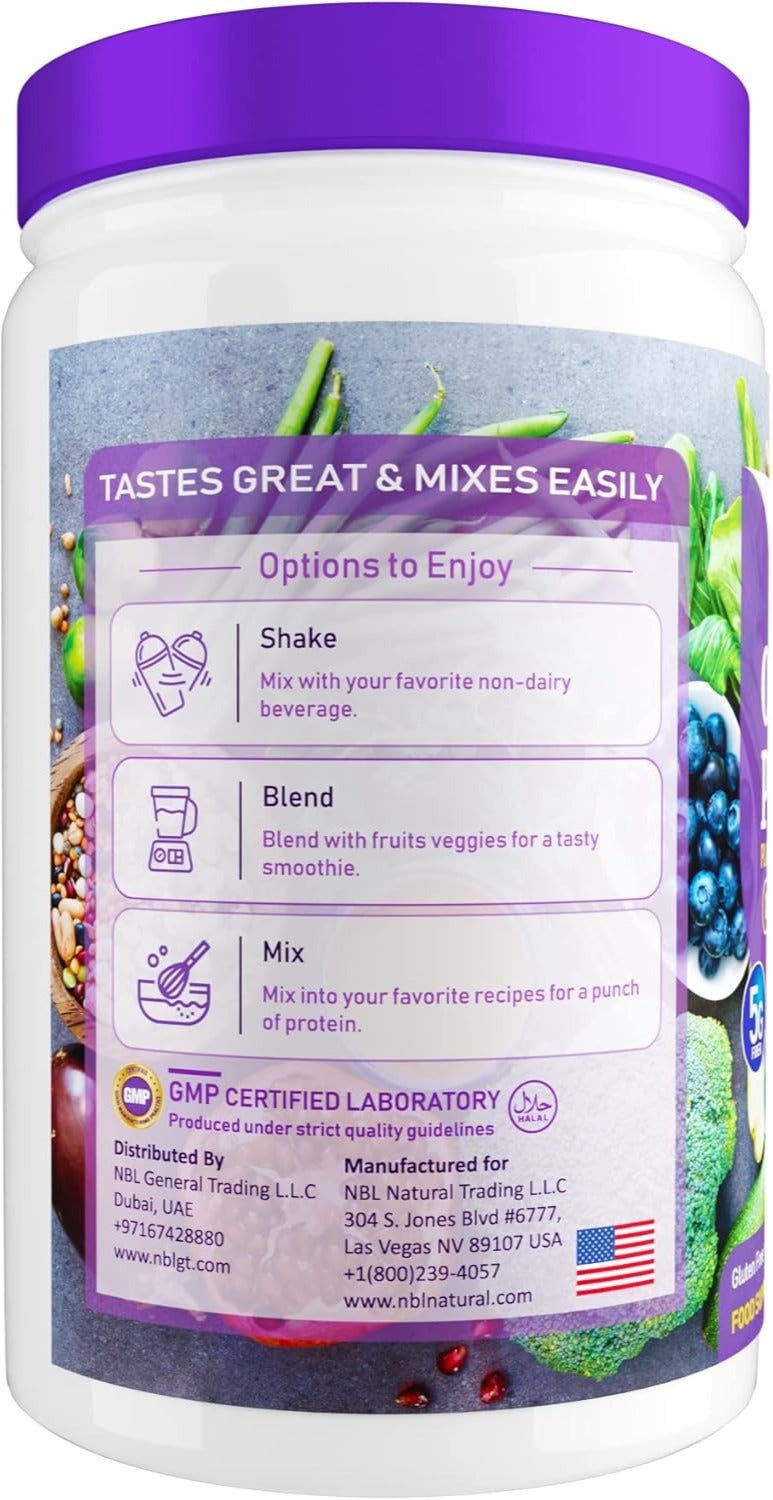 Plant Based Organic Protein Powder, Vegan, Non-Dairy, Gluten Free, Lactose Free, No Sugar Added, Creamy Chocolate Fudge, 2.2 lb, 25 Servings - view 5