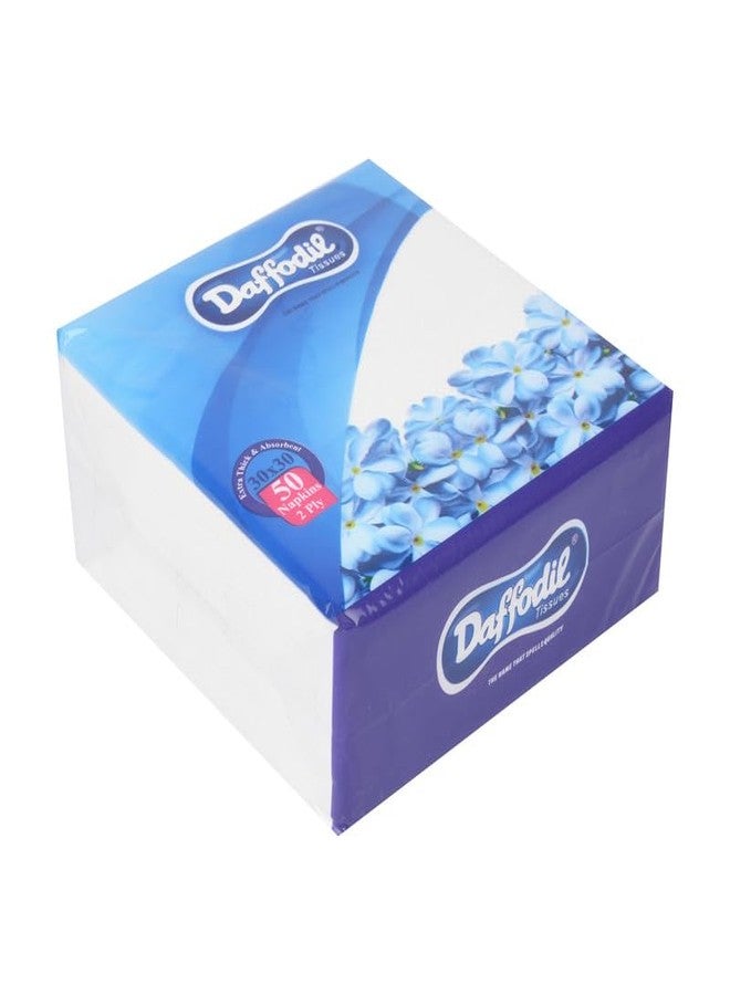 DAFFODIL 2Ply Tissue Paper Napkins -3 Packs, (50pcs per pack, 150pcs) Soft Tissue Paper, High Absorbent Paper Napkin, Perfect for Daily Use, Parties, and Dining Essentials - Image 2