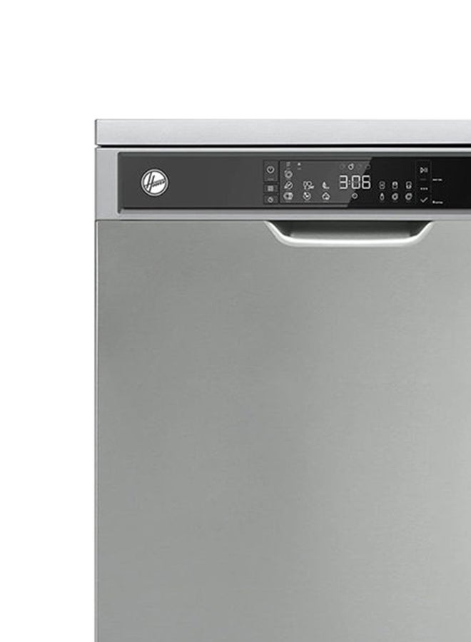 HOOVER Freestanding Dishwasher, 15 Place Settings, 7 Programs, Turbo Drying, 3rd Rack, Delay Start, Child Lock, Steel, Made in Turkey, Min 1 Year Warranty Made in Turkey - Inox - HDW-V715-S HDW-V715-S silver - Image 5