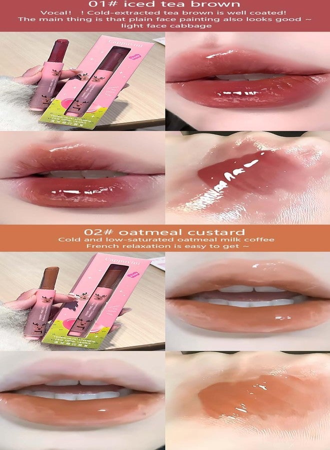 Cappuvini Temperature Changing Fine Glitter Lipstick | Light Texture with Sparkle | Sensitive Color Changing Technology | Pigmented Shades Baby Pink Rose Tide Peach Nude | Non-Greasy Moist Submissive Feel | Reindeer Design Tubes for Girls Teens Beauty Makeup Lovers (05# Pure Desire White Peach, 1.8g) - Image 3