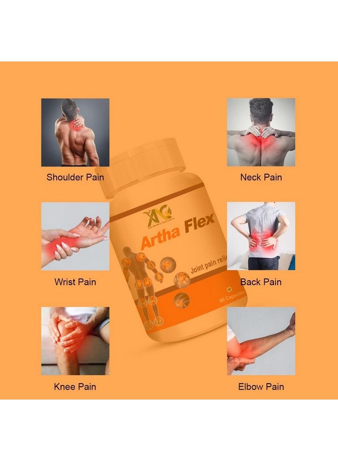 ANC كبسولات ANC Artha Flex | تساعد في تخفيف الألم والالتهابات والتهاب المفاصل تدعم الحركة | مكمل صحة المفاصل للرجال والنساء (60 كبسولة) - Image 5