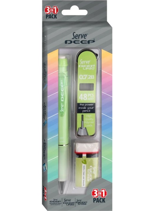 Serve Deep 3-Piece School Set Green  - Image 1