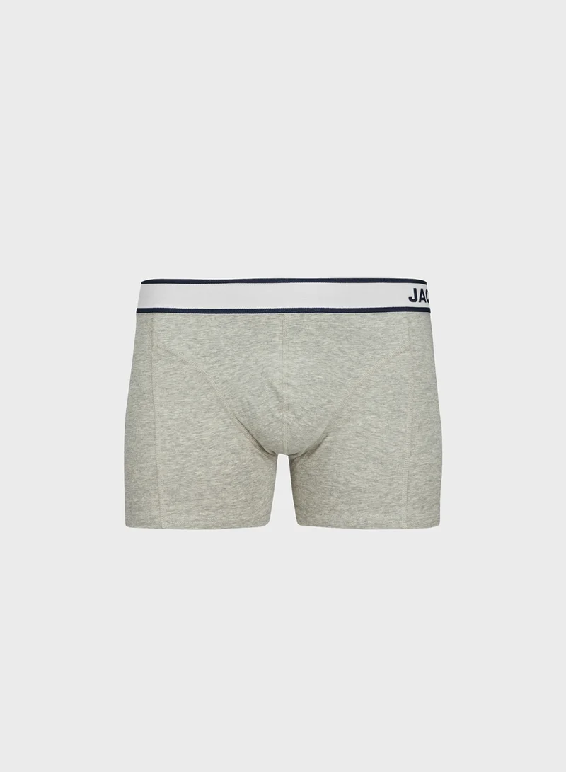 جاك اند جونز 3 Pack Logo Band Trunks