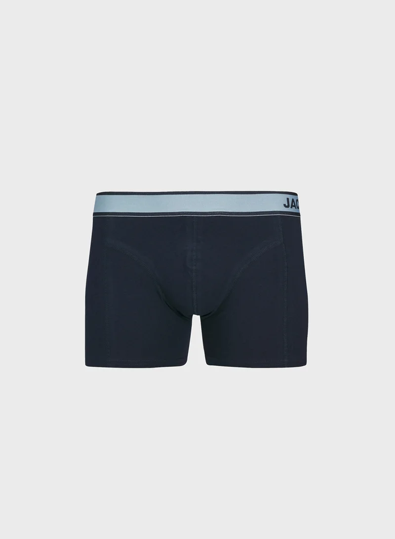 جاك اند جونز 3 Pack Logo Band Trunks
