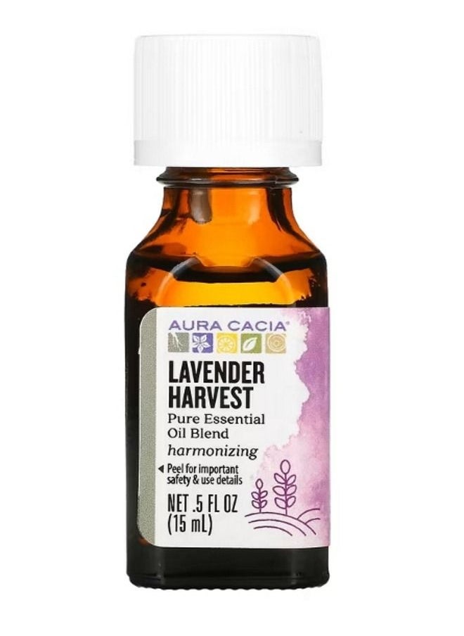 Aura Cacia Pure Essential Oil Blend Lavender Harvest 0.5 fl oz 15 ml  - Image 1