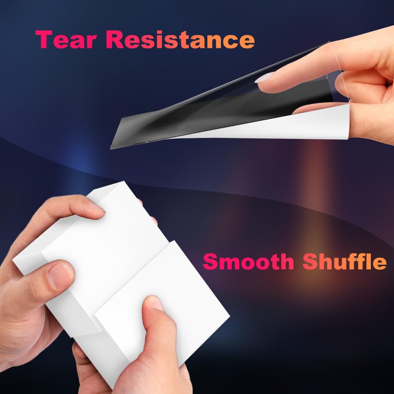 Proijeut 200 Pack Card Sleeves  Matte Dual Trading Card Sleeves With Opaque Back & Smooth Shuffle  Tear Resistant Card Protectors For Mtg  Tcg And Game Cards (Snow White) - Image 5