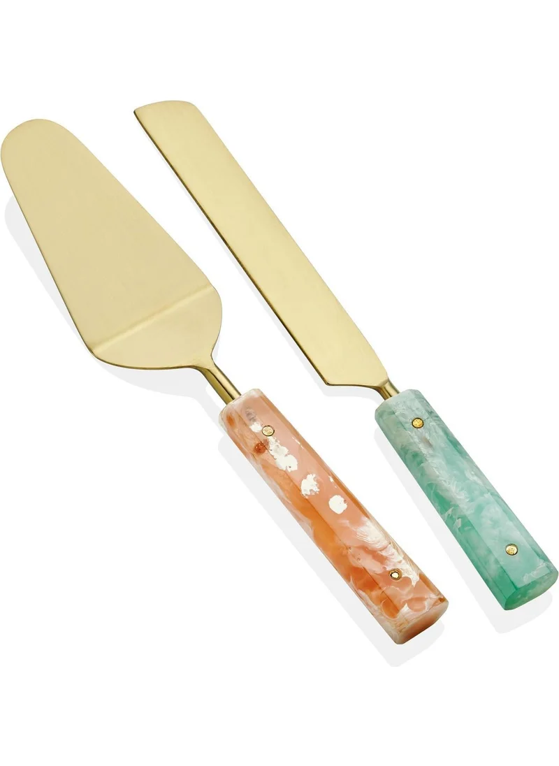 The Mia Duo Cake Service Set 2 Pieces
