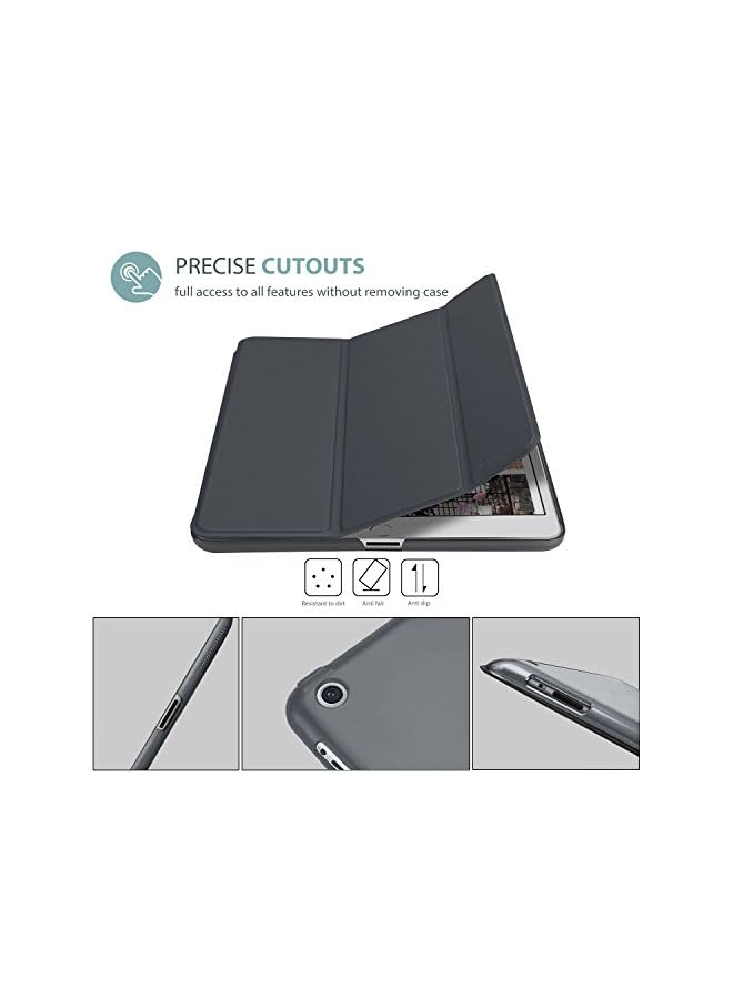 Procases For Ipad 2 3 4 Smart Case Cover, Ultra Slim Lightweight Protective Case Folio Cover, For Ipad 2/Ipad 3 /Ipad 4 (Old Model) -Grey - Image 2