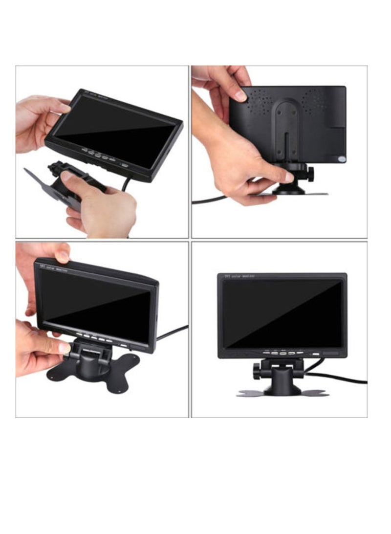 7 inch LCD Monitor Small LCD Monitor HD AV/VGA/HDMI Input Compatiable - Image 3