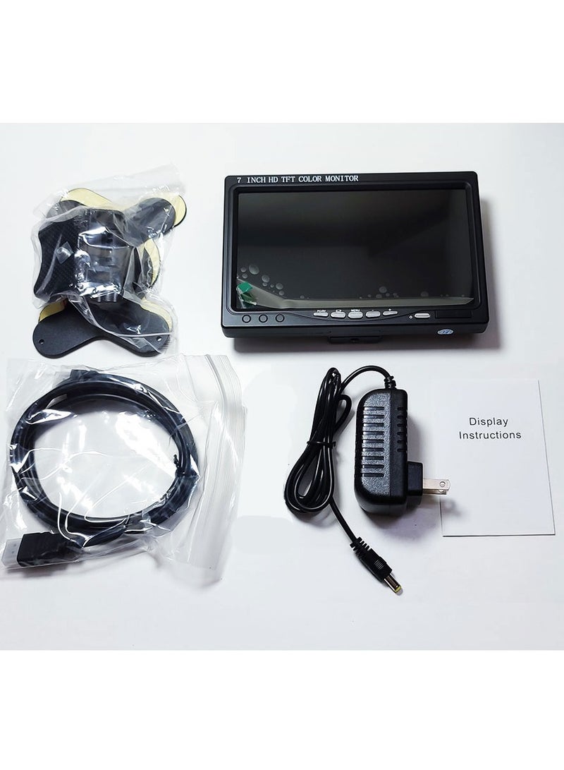 7 inch LCD Monitor Small LCD Monitor HD AV/VGA/HDMI Input Compatiable - Image 5