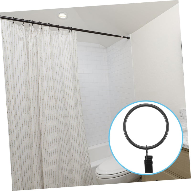 Silver Rust Resistant Heavy Duty Shower Curtain Clips 10 Pack - Image 5