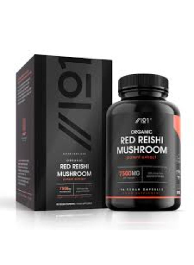 ALPHA01 Organic Reishi Mushroom Extract 7500 mg – Supports Immunity & Stress Relief, 90 Capsules - Image 2