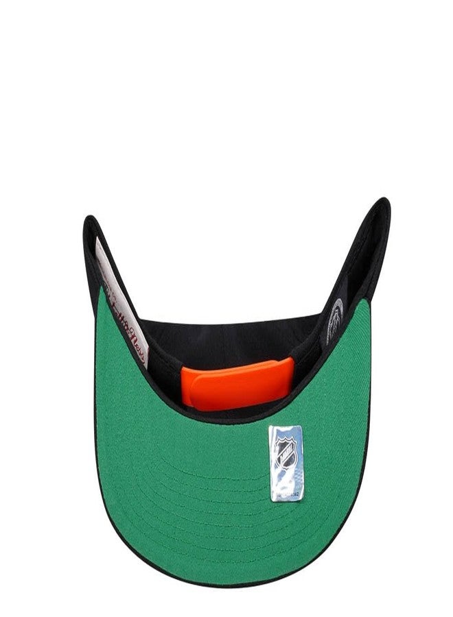 Mitchell & Ness Anaheim Ducks New NHL Retro Mighty Lock Up Black Orange Era Snapback Hat Cap - Image 3