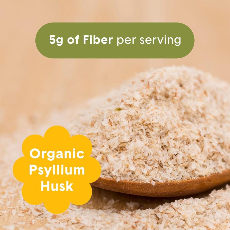 Bellway Super Fiber Powder  Fruit Sugar Free Organic Psyllium Husk Powder Fiber Supplement for Regularity Bloating Relief  Digestive Health PlantBased Pineapple Passion Fruit 50 Servings - Image 4