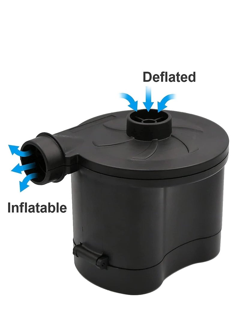 XiuWoo Electric Air Pump Powered for Inflatables Inflator Deflator with 3 Sizes Nozzles Airbed Mattress Swimming Pool(4D Battery Not Included)  - Image 2
