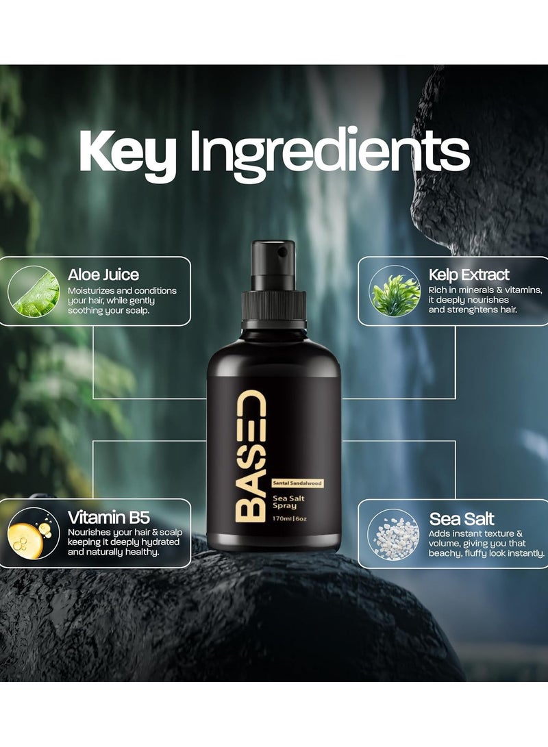 Based Leave-In Conditioner, Instant Frizz Control, Hydrates & Nourishes Hair, Premium Leave-In Conditioner for Men, Healthy Frizz-Free Hair in Minutes 170ml（Black） - Image 3