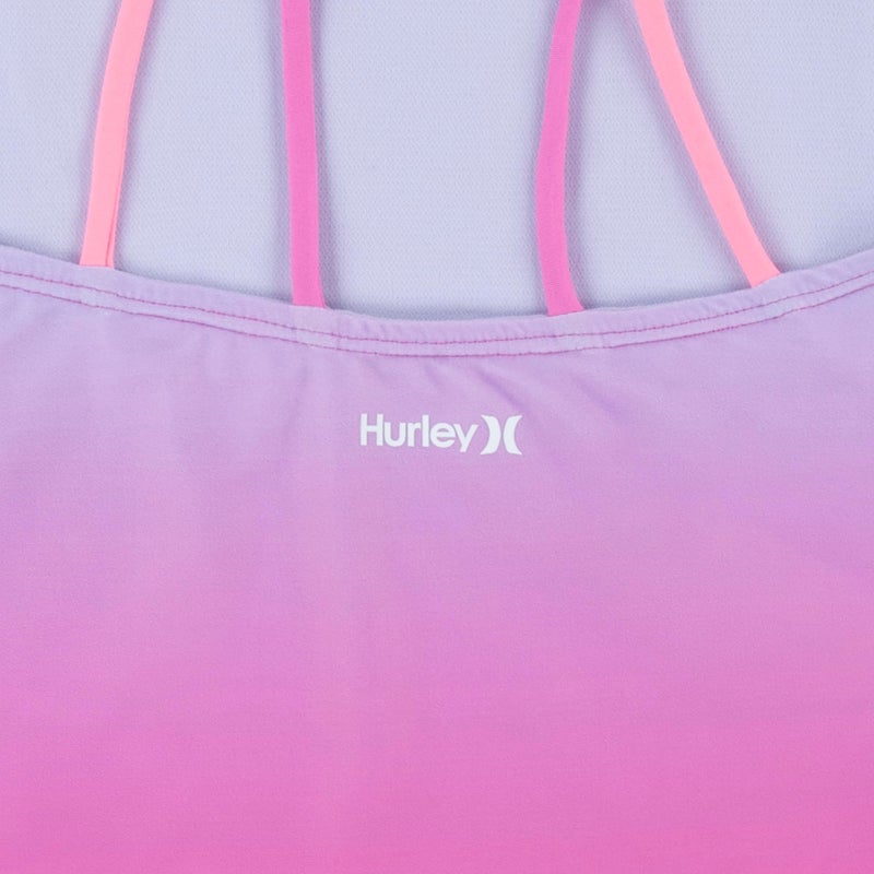 Hurley Girls' One Piece Swimsuit, China Rose, 14 - Image 2