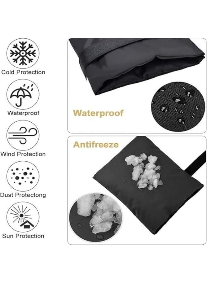 Generic Extended Outdoor Faucet Cover Socks 28 x 15 for Winter Freeze Protection, Outdoor Tap Cover, Hose Bib Covers for Winter,Long Reusable Outside Yard Sot Cover - Image 3