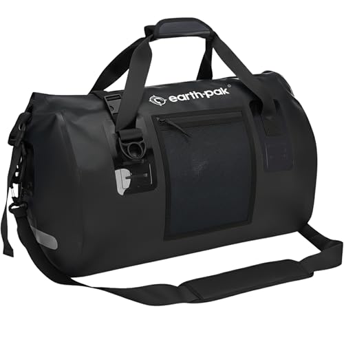 Earth Pak Waterproof Duffel Bag - Heavy Duty Motorcycle Dry Bag with Large Storage Space Perfect for Traveling, Camping, Kayaking, Fishing & Canoeing Bag 50L/70L/90L/120L Sizes - Image 1
