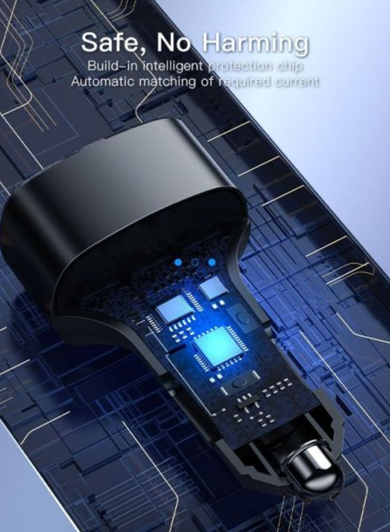 Yesido Y47 3 Ports USB And Type-C PD 25W Total 49W Multifunction Car Charger - Image 3