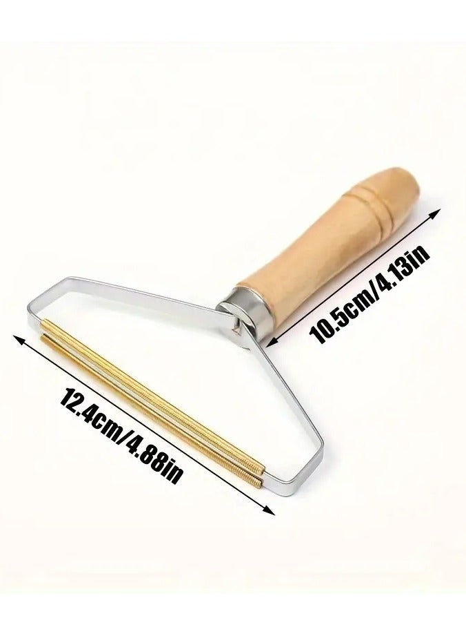 Goolsky 1pc Portable Manual Hair Remover for Clothes, Cashmere Coat Hair Removal Ball Artifact, Double-sided Hair Removal Without Damaging Clothes, Dry Cleaning Shop Shaver, Hair Ball Trimmer, Pet Hair Removal Brush, Plush Roller Sofa and Clothes Cleaning Brush Tool - Image 3