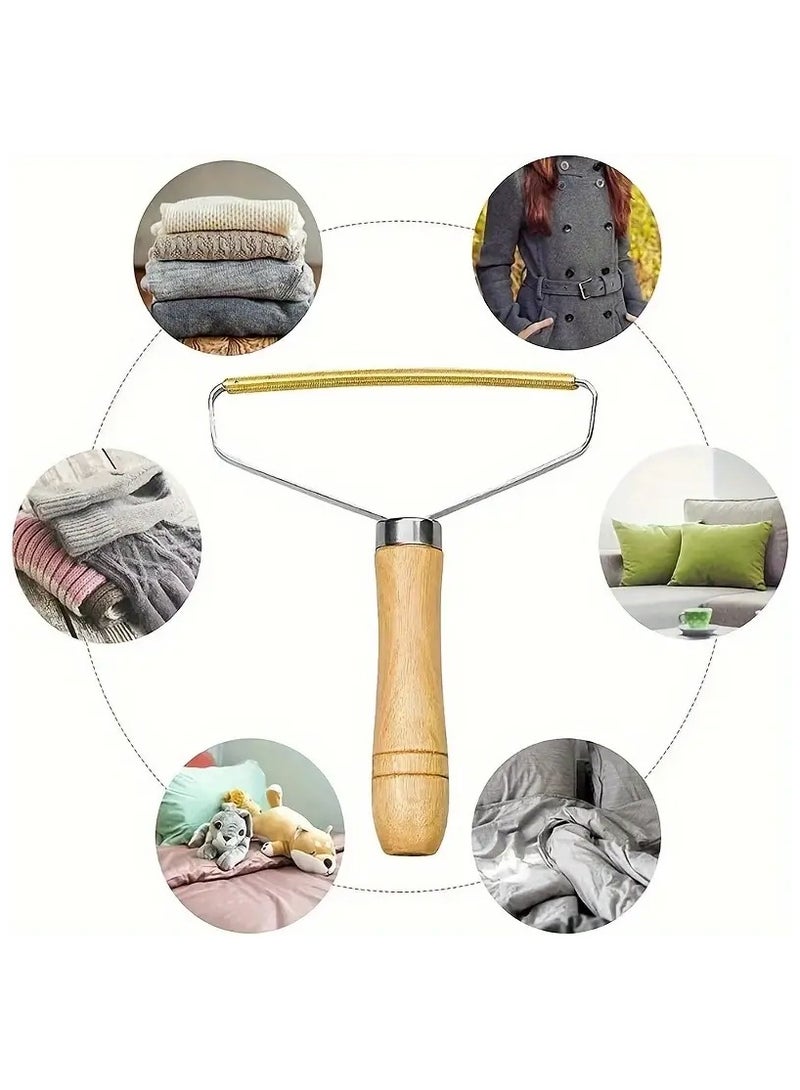 Goolsky 1pc Portable Manual Hair Remover for Clothes, Cashmere Coat Hair Removal Ball Artifact, Double-sided Hair Removal Without Damaging Clothes, Dry Cleaning Shop Shaver, Hair Ball Trimmer, Pet Hair Removal Brush, Plush Roller Sofa and Clothes Cleaning Brush Tool - Image 4