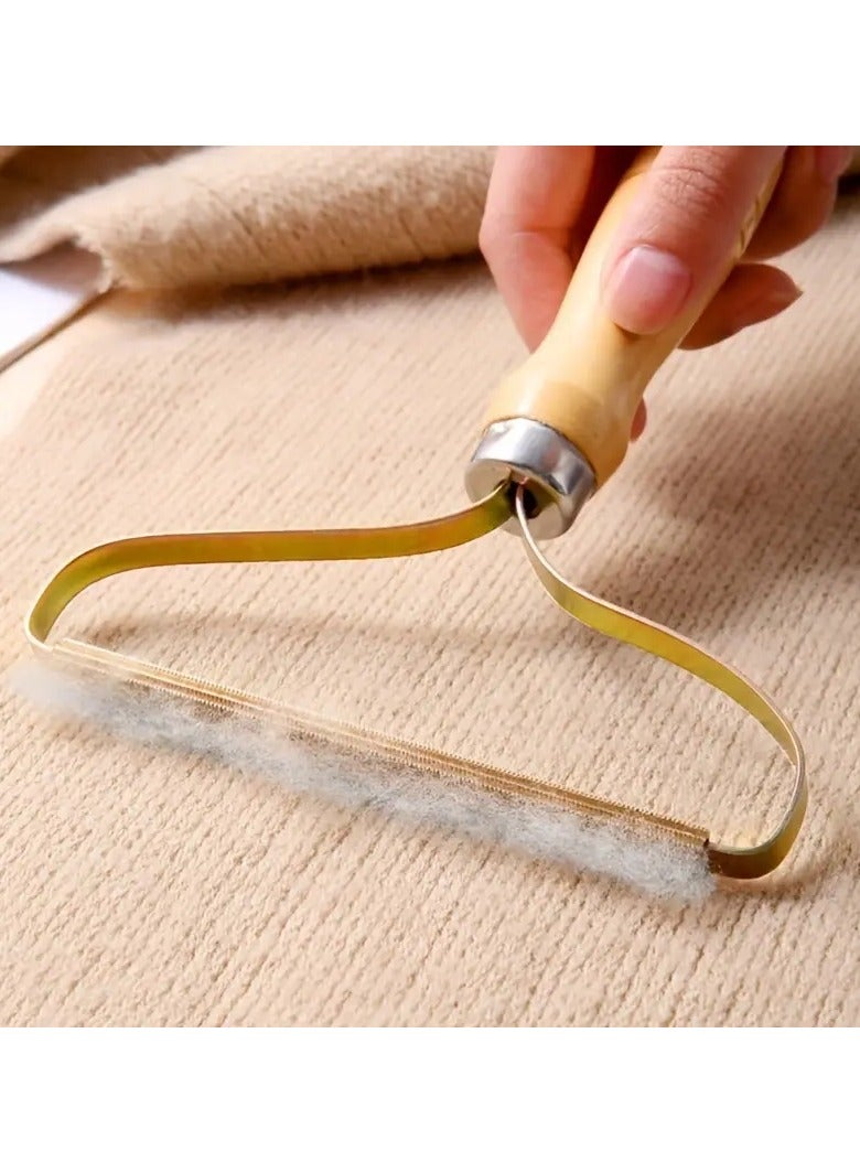 Goolsky 1pc Portable Manual Hair Remover for Clothes, Cashmere Coat Hair Removal Ball Artifact, Double-sided Hair Removal Without Damaging Clothes, Dry Cleaning Shop Shaver, Hair Ball Trimmer, Pet Hair Removal Brush, Plush Roller Sofa and Clothes Cleaning Brush Tool - Image 5
