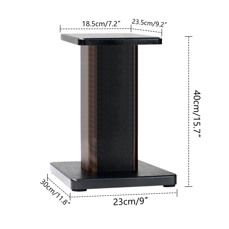 IBVIVIC 16 Inch (40CM) - Pair-Wood Speaker Stands for Home-Cinema HiFi Desktop and Satellite Speakers Monitor Stands, Enhanced Audio Listening Experience for Home Theaters - Image 2