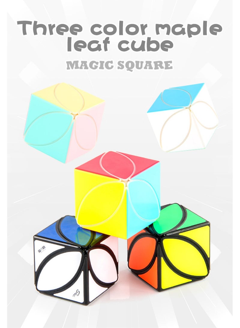 Maple Leaf Series Smooth Rotating Neon Color 3rd Cube (Colorful maple leaves) - Image 3